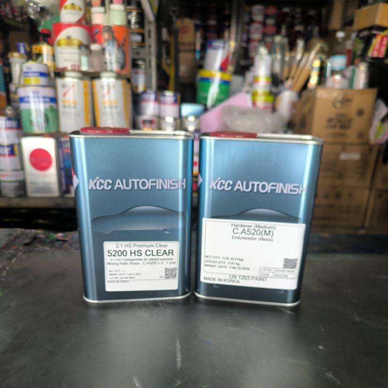 Baru Clear Kcc 5200 Hs Premium, 1 Liter Set Clear Dan Hardener 2:1