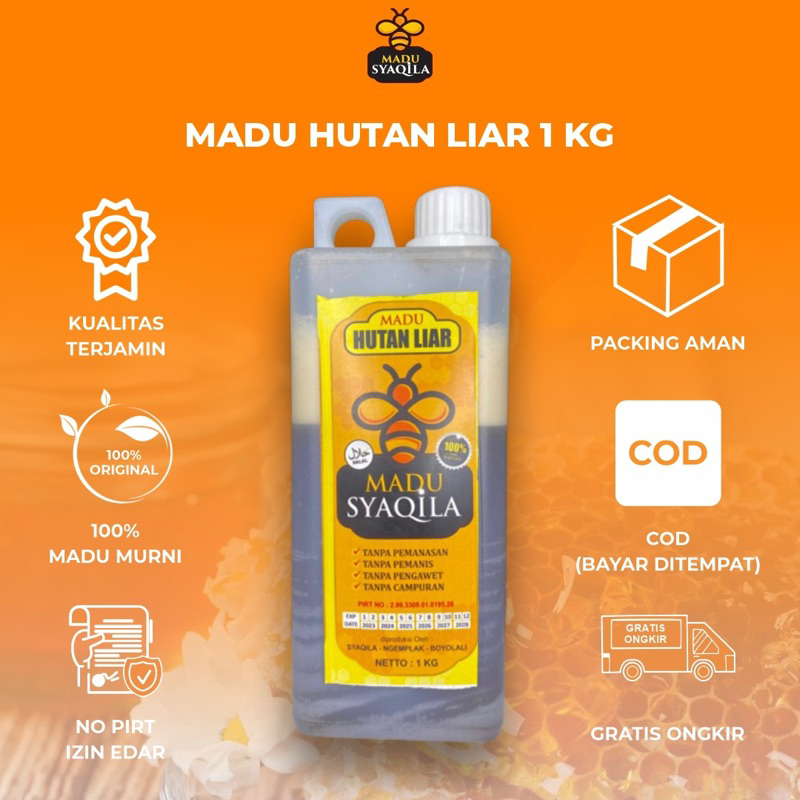 

Madu Syaqila |Madu Hutan Jaminan Asli 1KG| Madu Murni |Raw Honey | Madu Mentah