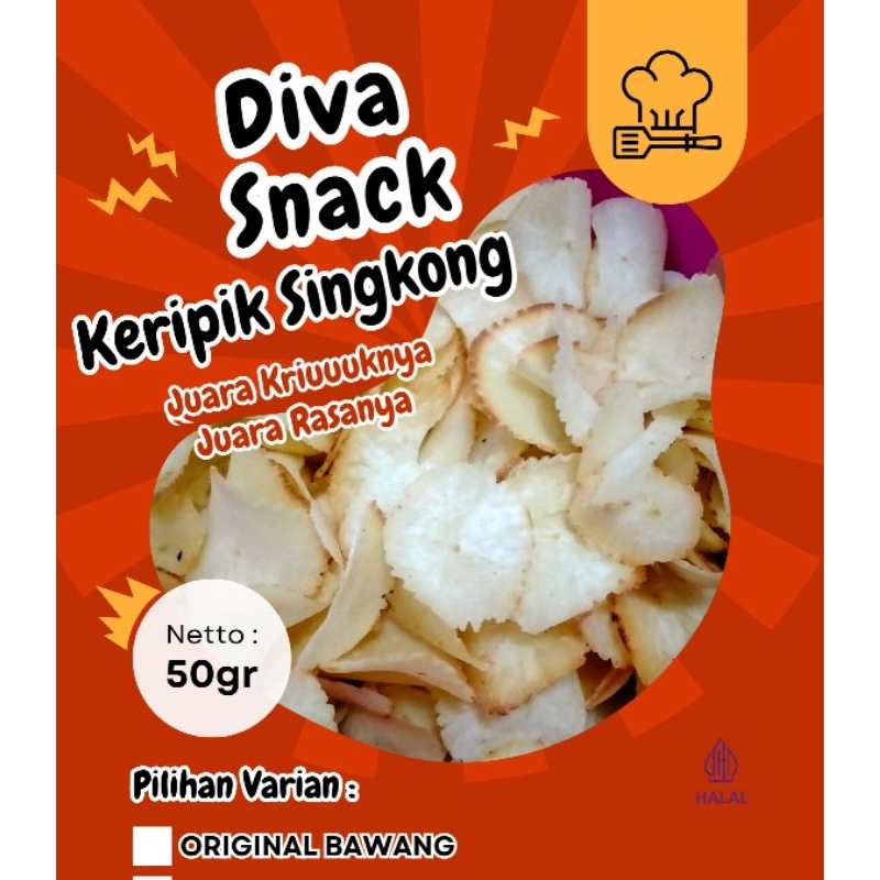 

DIVA SNACK KERIPIK SINGKONG BAWANG
