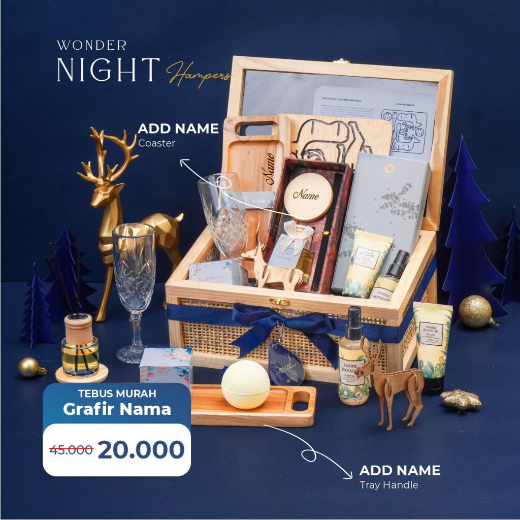 

Dekayu - Hampers WONDER NIGHT | Kado Natal | Hampers Xmast | Hampers Natal dan Tahun Baru | Christmas Hampers | Coorporate Gift | Beauty Gift Set