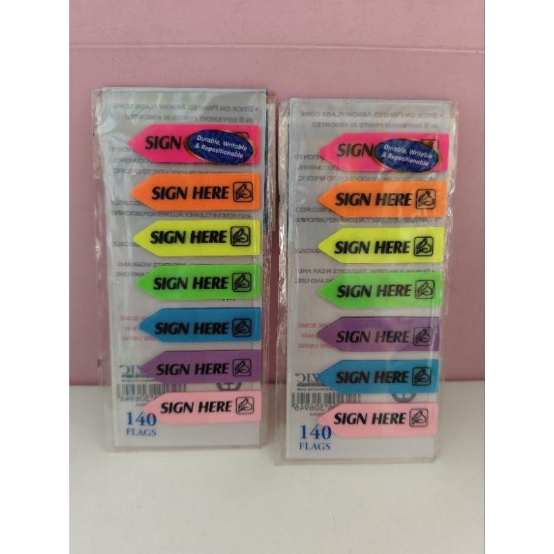 

Page Marker / Sticknotes Mika SIGN HERE 7 warna