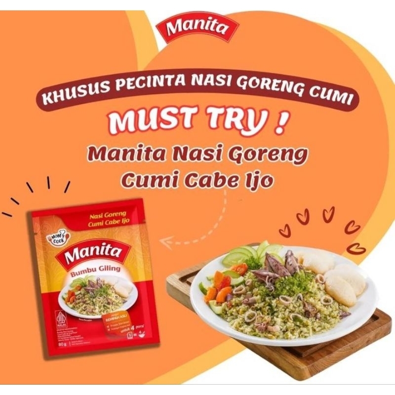 

BUMBU NASI GORENG CUMI CABE IJO MANITA80G