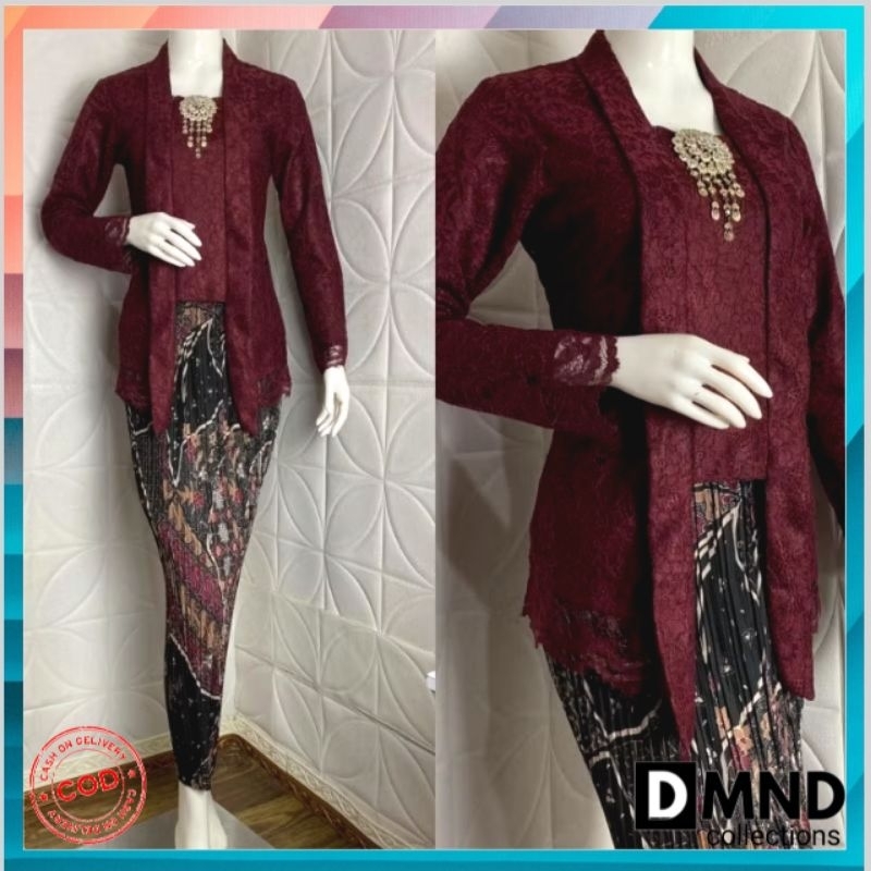 Premium SET KUTU BARU BROKAT - KEBAYA KUTU BARU MODERN - KEBAYA WISUDA - KEBAYA MODERN - BROKAT