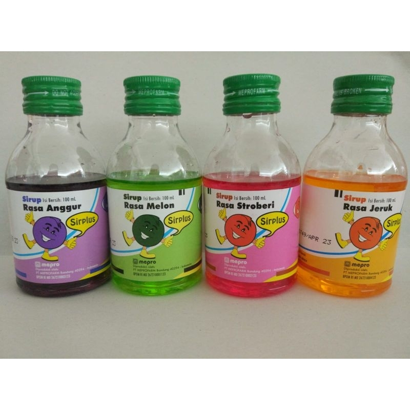 

SIRPLUS sirup STRAWBERY/ANGGUR/JERUK/MELON 100ML