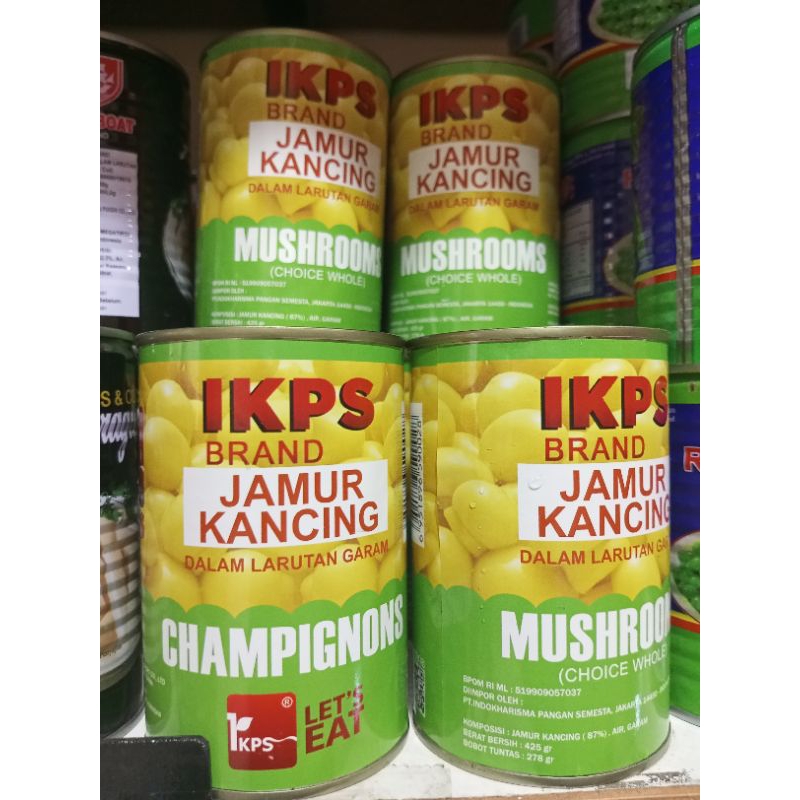 

IKPS brand Jamur kancing dalam larutan garam 425gr