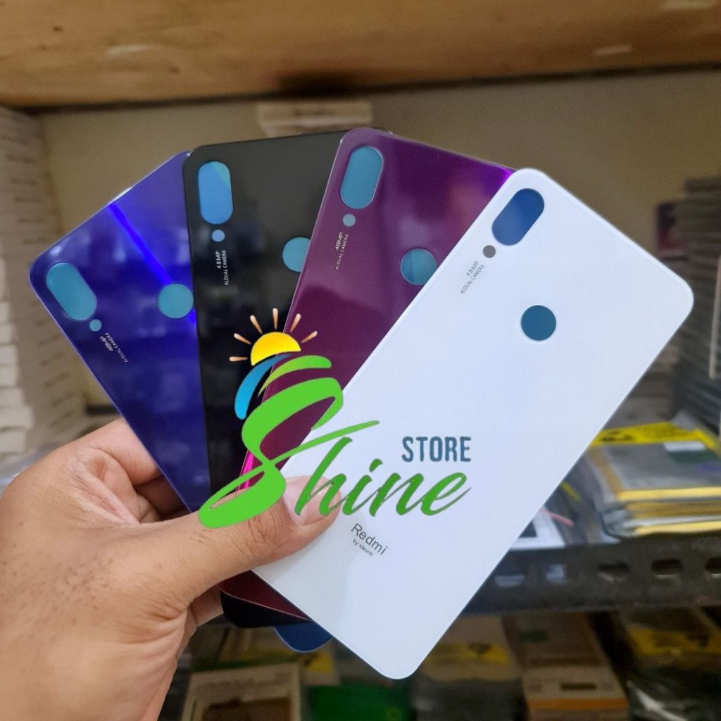Backdoor Tutup Belakang Kaca Xiaomi Redmi Note 7 / Note 7 Pro Back Cover Back Casing Xiomi