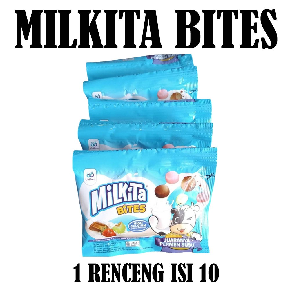 

PERMEN MILKITA BITES RENCENG ISI 10