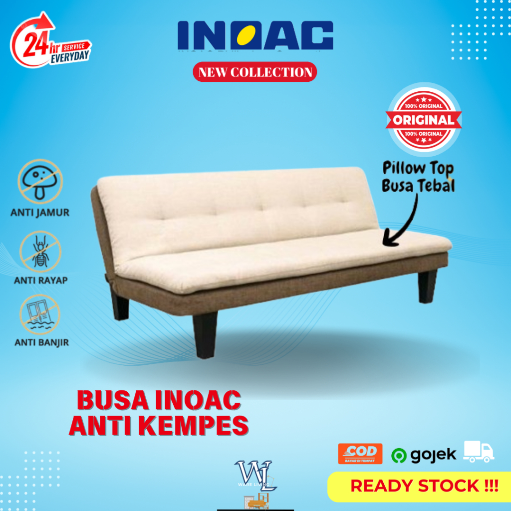 [READY STOCK] SOFA BED RECLINING MINIMALIS DENGAN BUSA INOAC DENSITI TINGGI