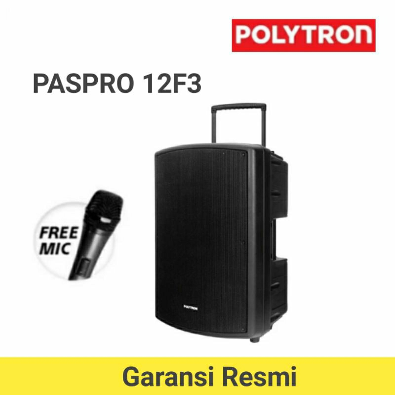 [ PRODAK TERLARIS PASPRO 12F3 ] POLYTRON PASPRO 12F3 PROFESIONAL SPEAKER AKTIF PASPRO12F3 / PAS PRO 