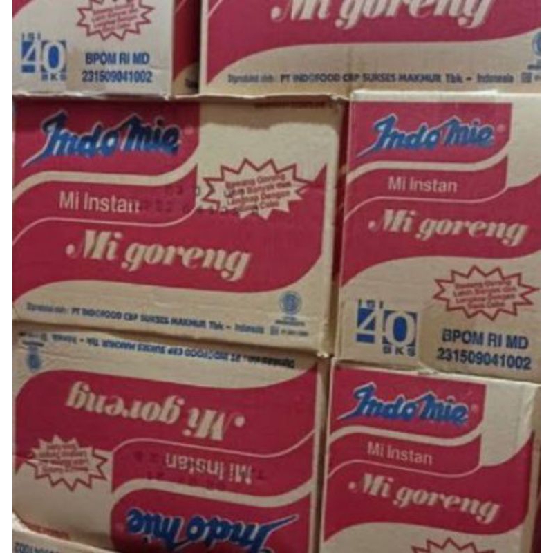 

Indomie goreng 85gr 1 karton/dus (isi 40 pcs)