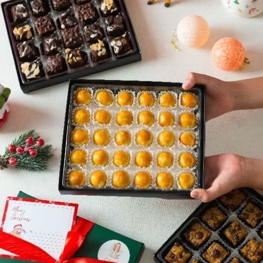 

hampers natal / christmas gift - nastar, brownies, cookie bar