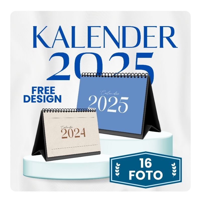 

Kalender Meja 2025 Custom foto/kalender Aesthetic/Souvenir Kalender Meja/Hadiah Unik