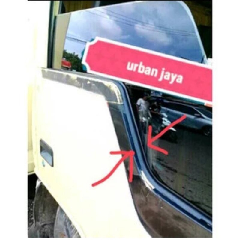 Karet pelipit Kaca pintu ORI 1buah Mitsubishi Colt ps120, Ragasa, kepala petak