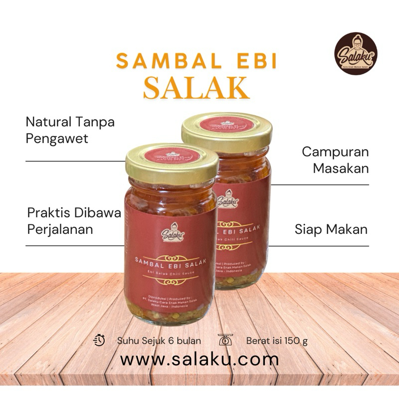 

Sambal Ebi Salak SALAKU Homemade 150 gram