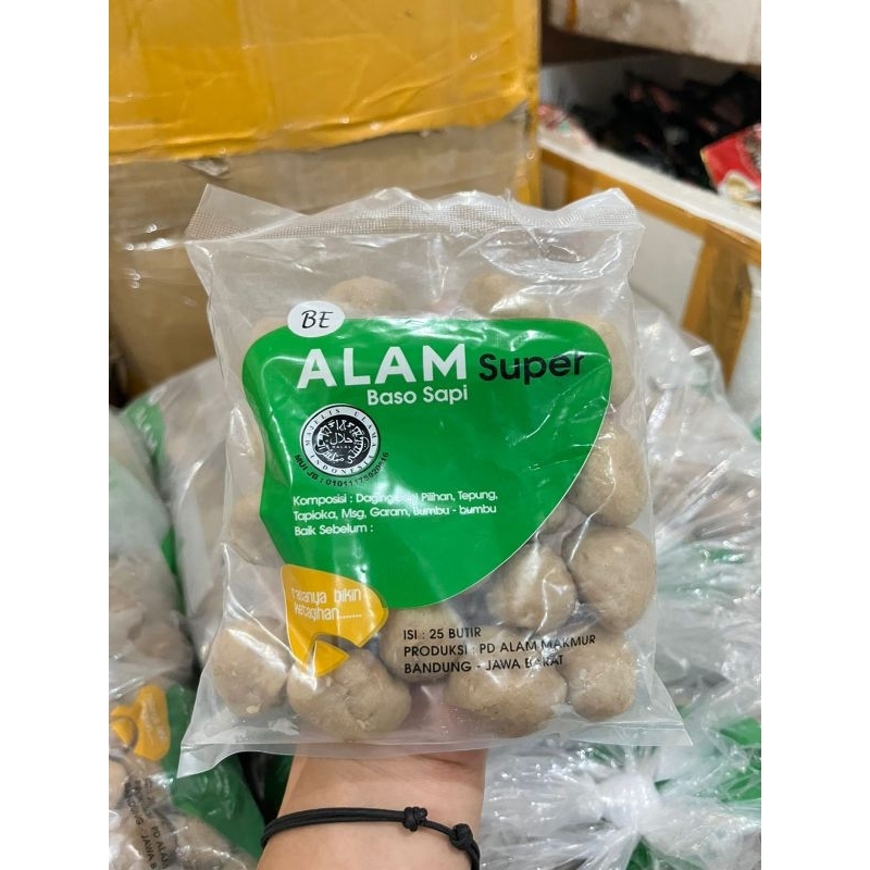 

[FRESH] bakso alam super dengan daging sapi dan ayam isi 25biji