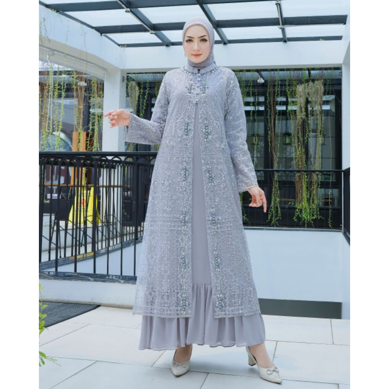 GAMIS AYYARA GAMIS PESTA GAMIS MEWAH GAMIS TWOTONE PAYET