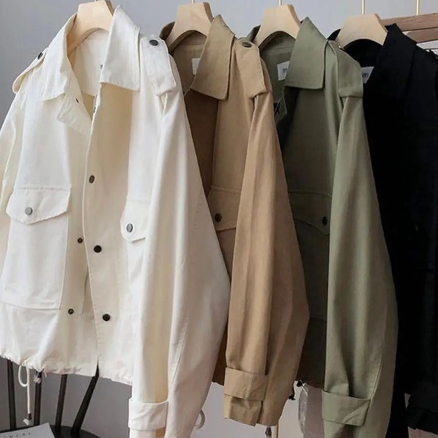 Hemat Suwon Jacket Korean Style Atasan Wanita American Drill