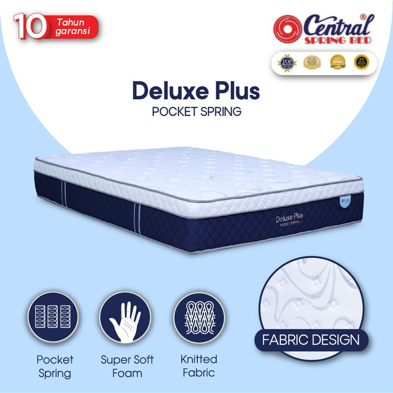Spring bed Central-Matras Central Deluxe Plus-spring bed pocket