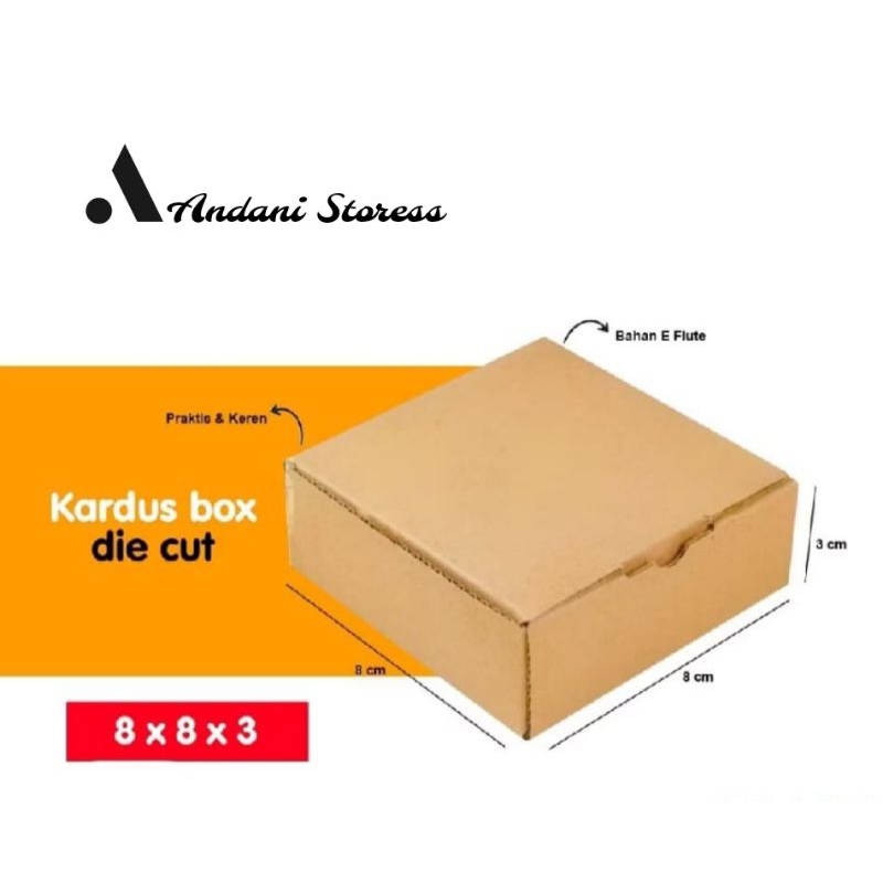 

Kardus Die Cut 8x8x3 | Karton Corrugated | Box Kotak Packing Souvenir | Dus Kotak Kado Hampers Polos seharga