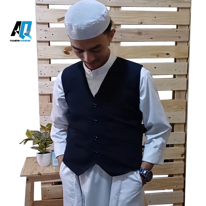 KODE J73W Jas Vest Rompi Santri Majlis Gambus