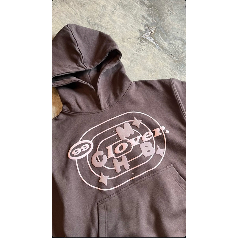 HOODIE CHAMBRE x 99CLOVER(Chocolate)