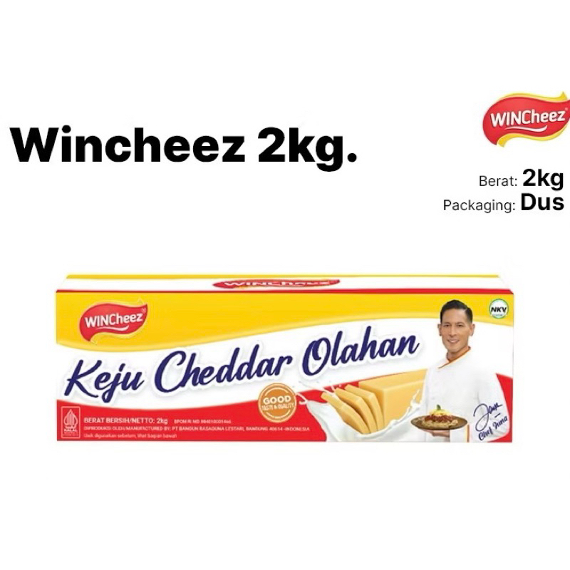 

Keju Cheddar WINCHEEZ 2kg | Keju wincheeze cheese 2 kg