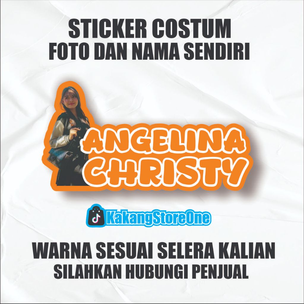 

STICKER CUSTOM 5rb/4pcs FOTO DAN NAMA SENDIRI