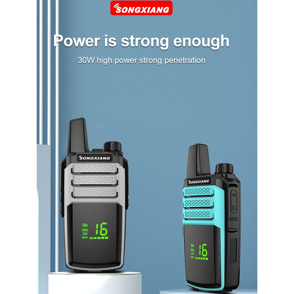 MORQTOLA CC100 Walkie Talkie HT Jarak Jauh 3km 2800 mAh Dustproof Hi-Fi Suara Jernih Noise Reduction