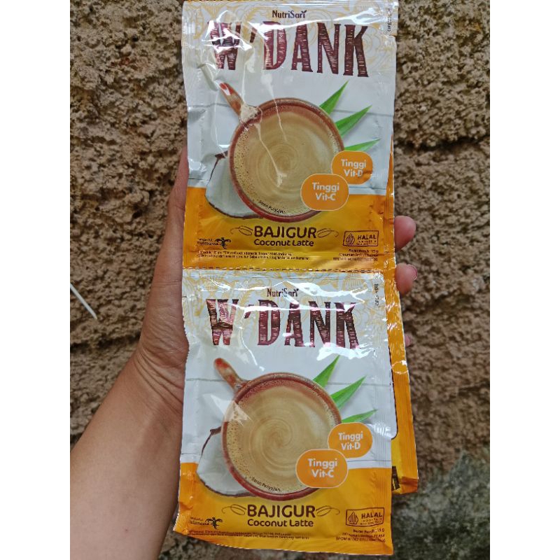 

Nutrisari W'dank Bajigur 1 Renceng isi 10 sachet