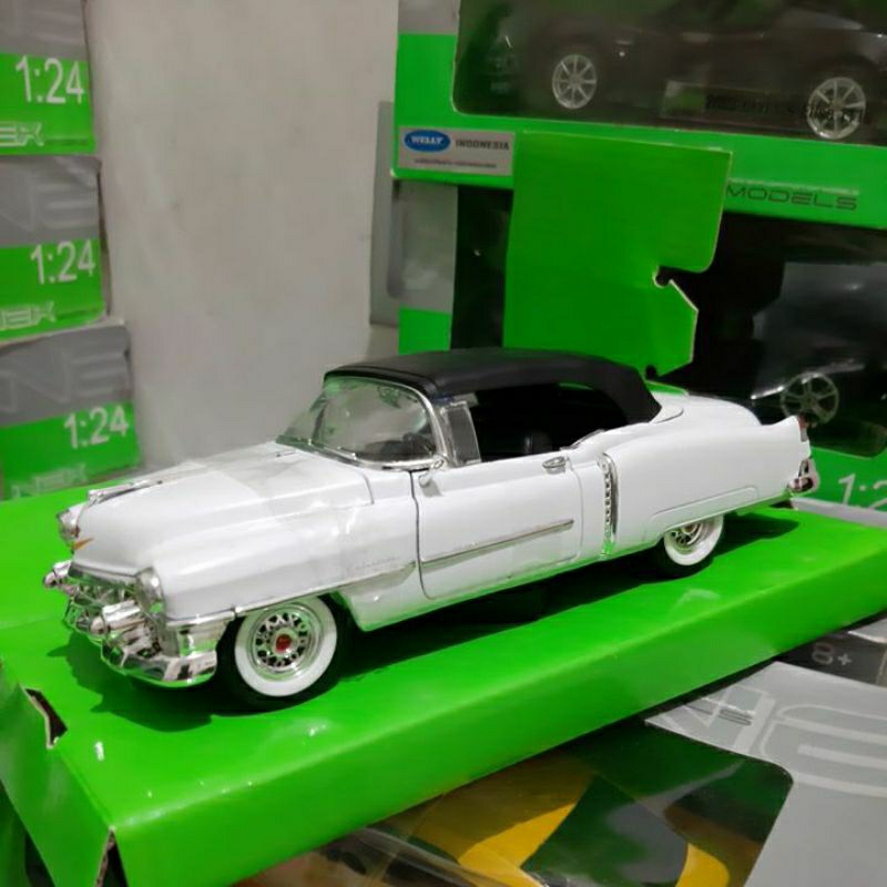 Diecast Welly Skala 1:24 Cadillac Eldorado 1953 Putih Baru Bukan Bekas Komplit