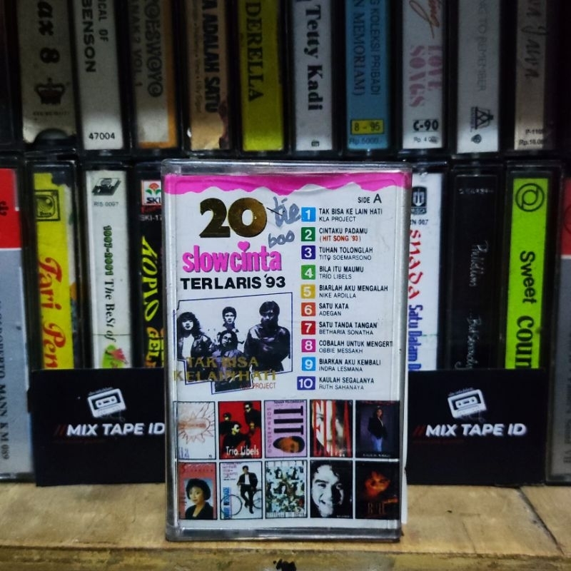 Kaset Pita - 20 Slow Cinta Terlaris 93 - Radio Tape - Kaset - Radio - Pemutar Kaset