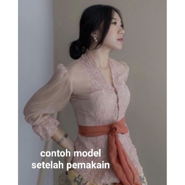 KODE R32N KEBAYA ENCIM BORDIR BALI MURAH ATASAN SAJA