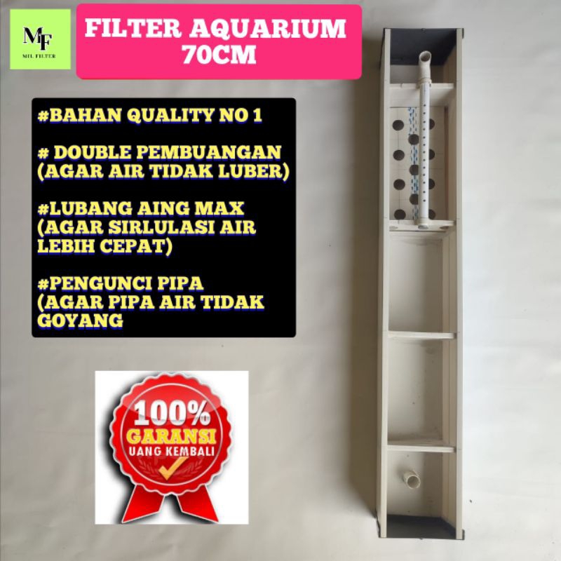 Filter Talang Aquarium 70Cm Bahan PVC No1