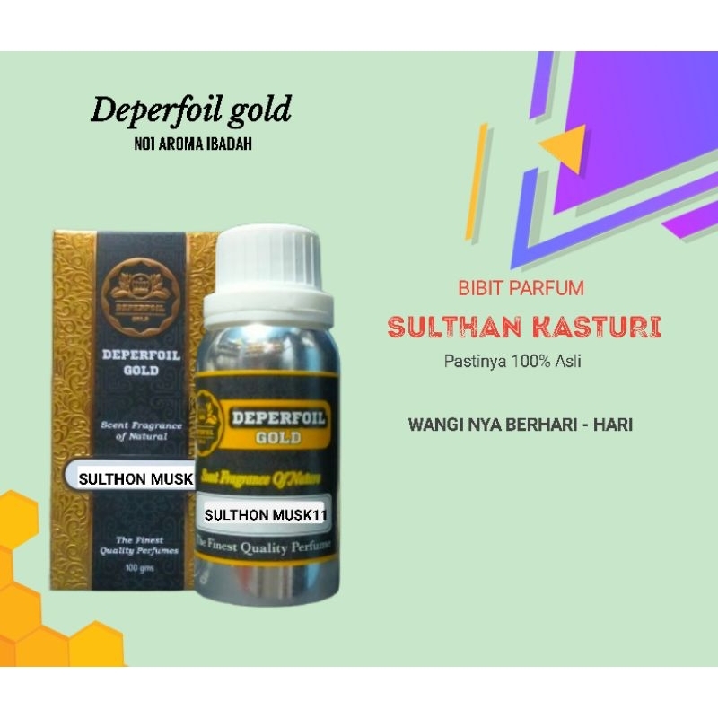 Deperfoil Parfum Sulthan Kasturi 100gr Segel | Parfum Sulton / Sultan Kasturi Best Seller