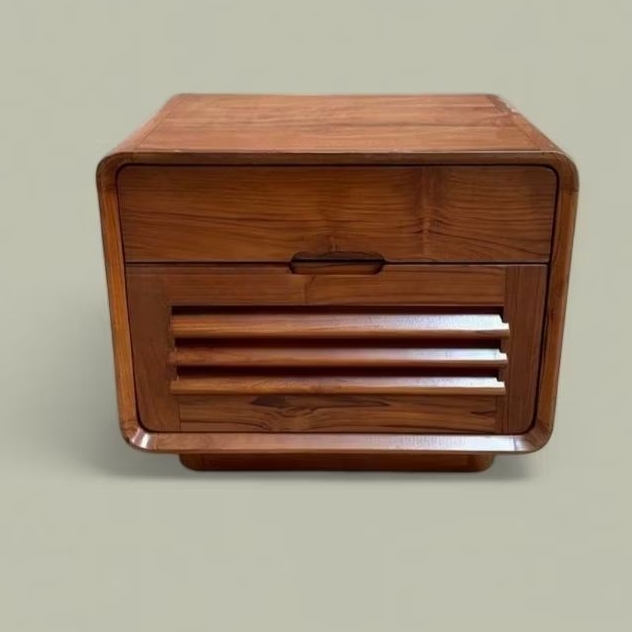 Meja Nakas Minimalis/Meja Samping Tempat Tidur/Nakas Kayu Jati/Meja Nakas Kayu Jati Solid