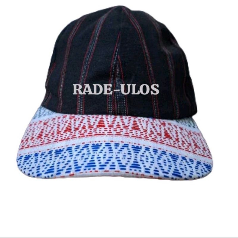 TOPI ULOS PUCCA / TOPI ULOS BATAK KOMBINASI HITAM ( UNISEX )