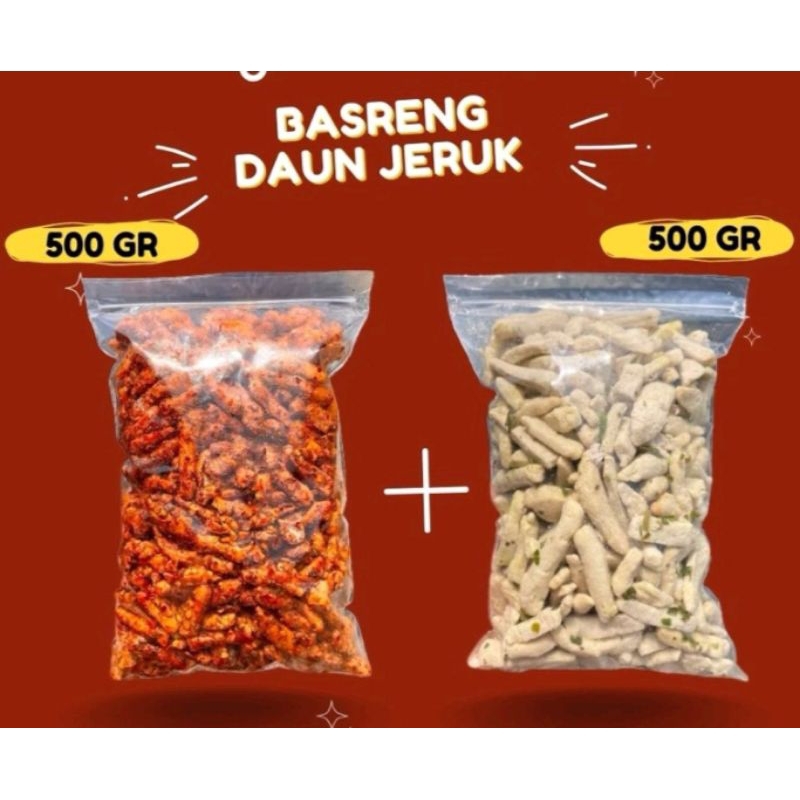 

Paket hemat basreng pedas/original 1kg