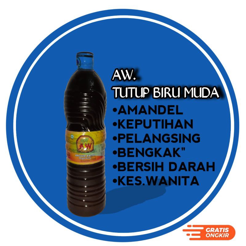 

JAMU ANGGER WARAS TUTUP BIRU MUDA 1.5L/1500ML EXP 22-08-2025