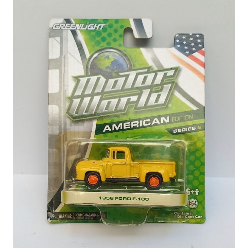 greenlight 1956 ford f-100 f100 motor world diecast