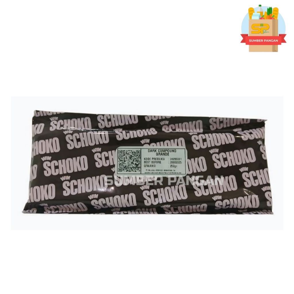 

SCHOKO Dark Compound Chocolate Block Grande - 1 Kg / Coklat Batangan