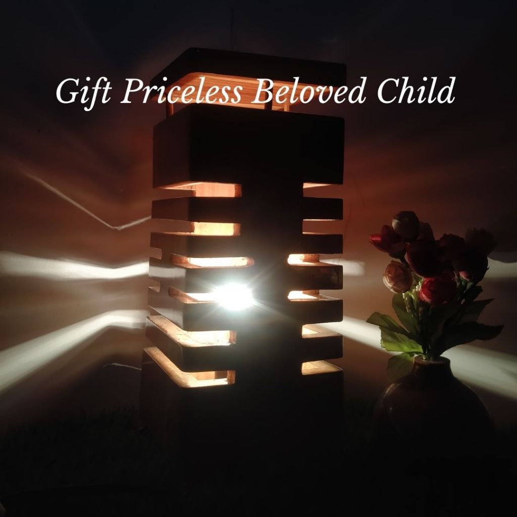 LAMPU MEJA KAYU JATI 6