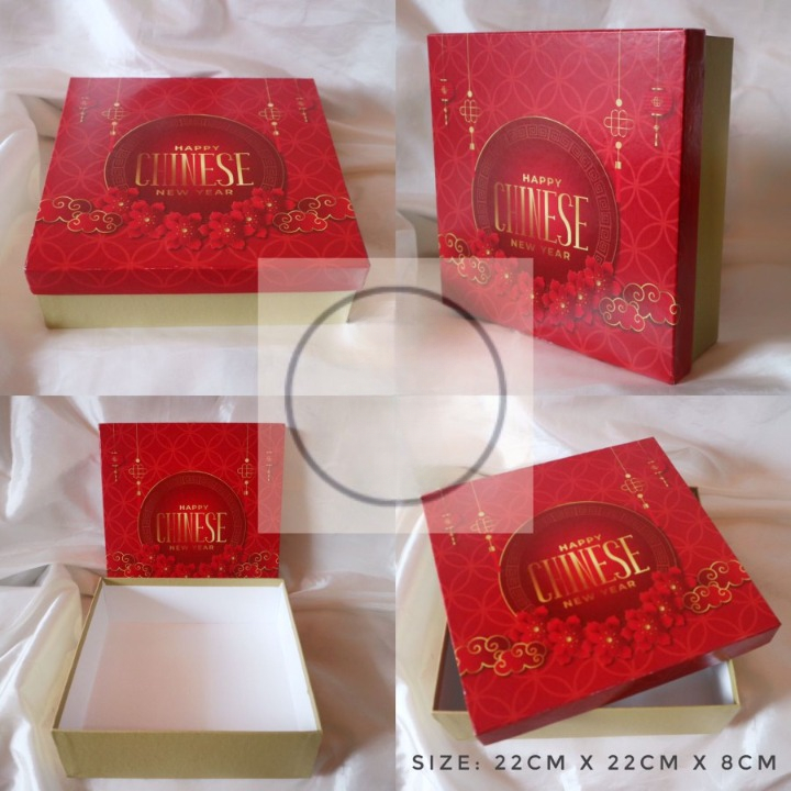 

Box Kue Imlek Hard Box Packaging Cookies Edisi Chinese New Year Imlek Putih