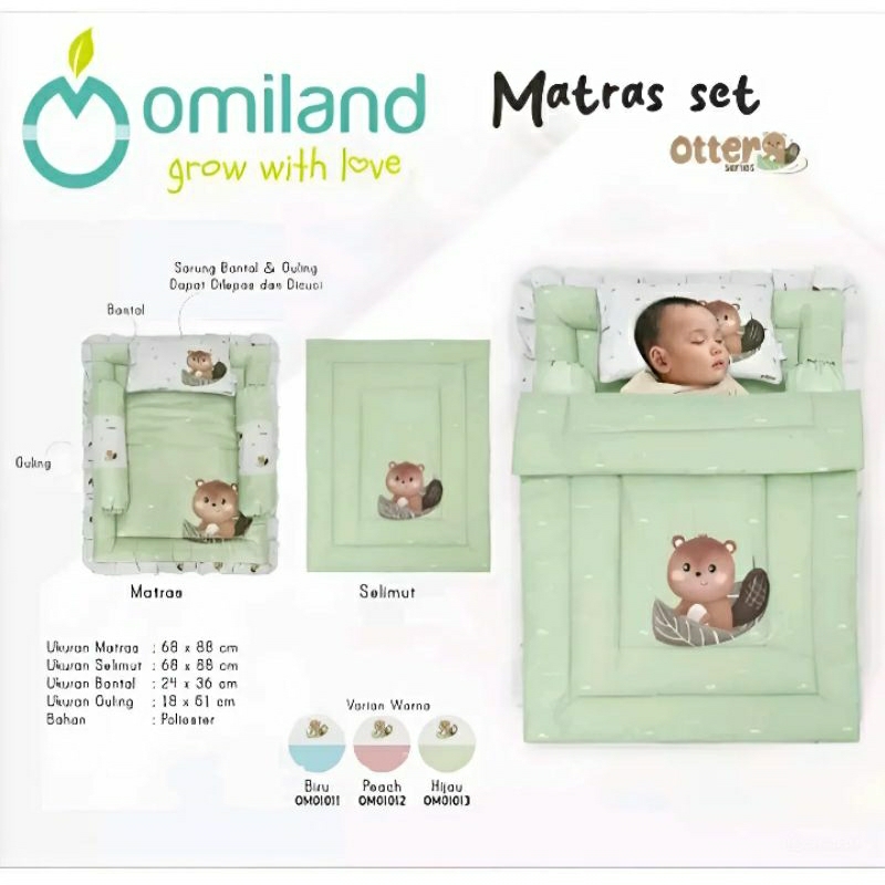 MATRAS SET SELIMUT BABY OTTER SERIES