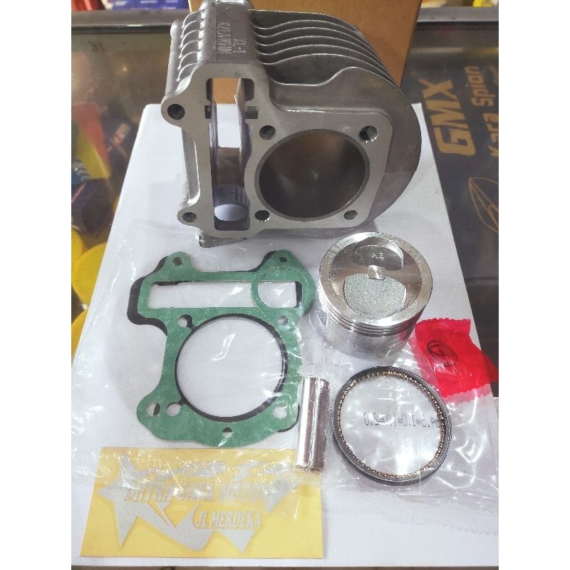 Paketan bore up blok seher beat fi K44 Scoopy fi stater halus 54,5mm blok kit