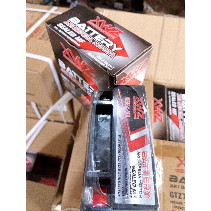 PROMO AKI MOTOR HONDA SUPRA DAN MIO SPORTY OLD SNI FULL KERING GM5S-3B MEREK XWZ