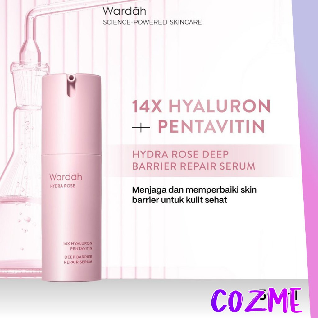 WARDAH Hydra Rose 14X Hyaluronic Pentavitin Deep Barrier Repair Serum 30mL