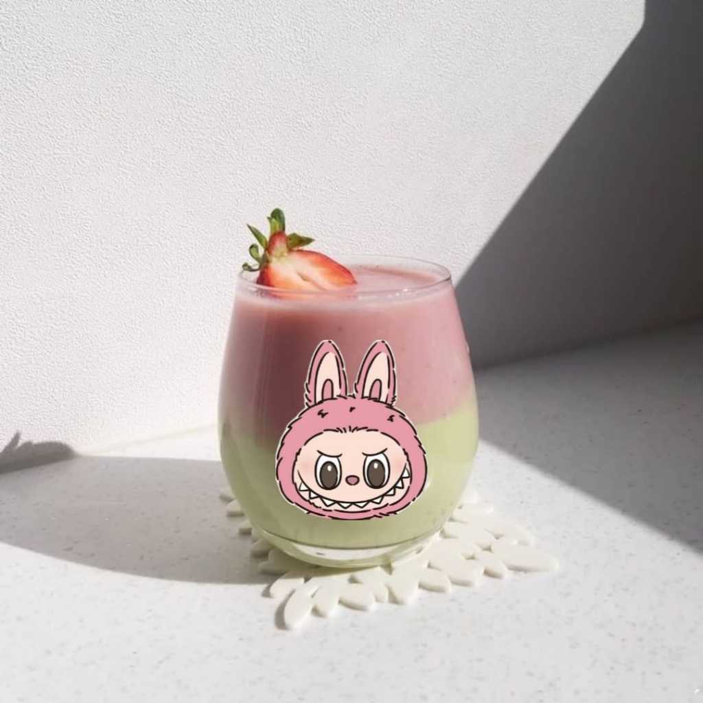 LABUBU GLASS/LABUBU/CUTE GLASS/AESTHETIC CHARACTER GLASS/DRINK GLASS/CAFE GLASS