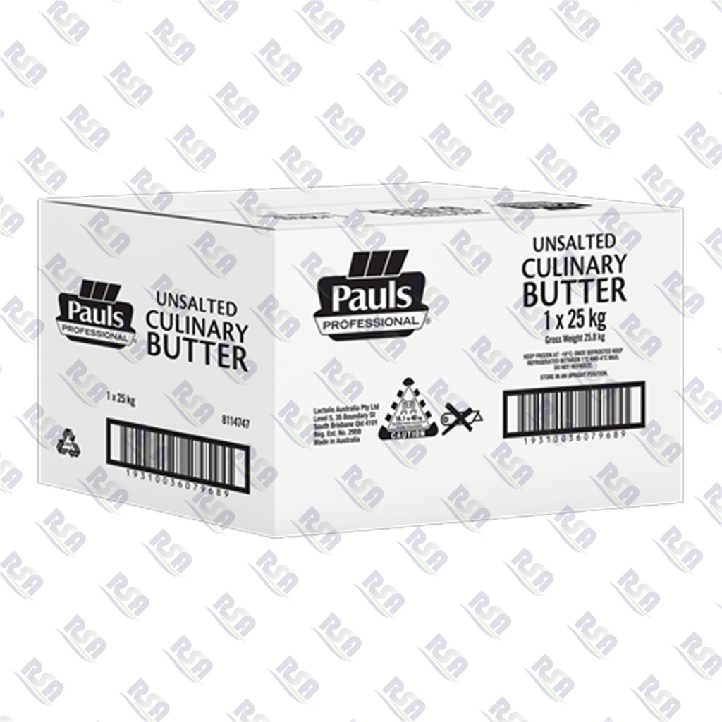 

Culinary Butter Unsalted Pauls 25 Kg Import Dari Australia