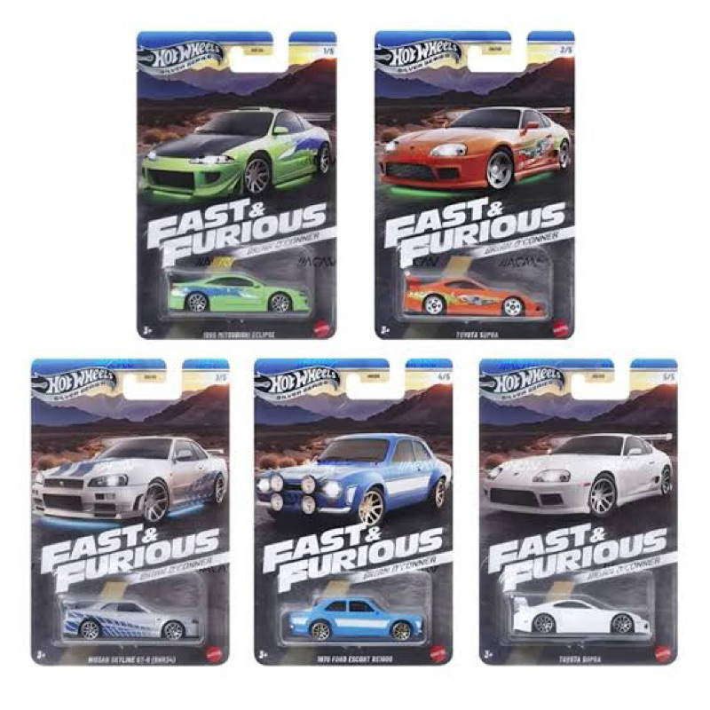Hot Wheels Fast and Furious Brian O’Conner Set Isi 5