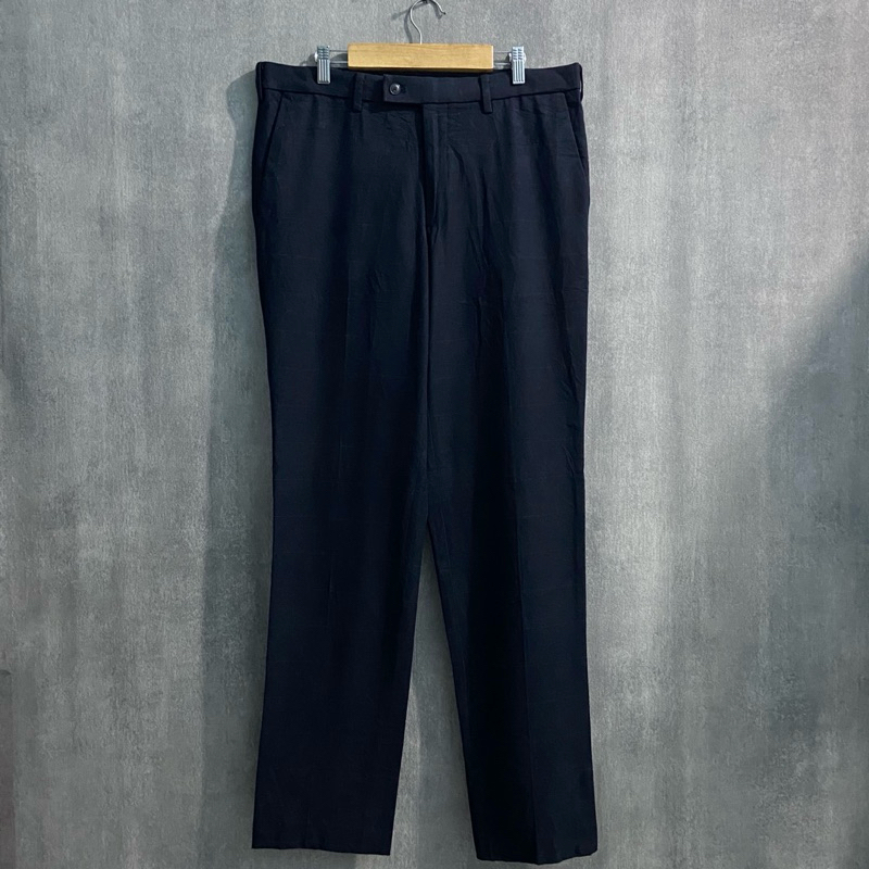 Work Pants Tartan UNIQLO HEATTECH / Celana Panjang Pria / WP214 / Size 35